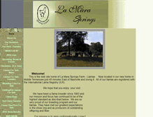 Tablet Screenshot of lamaraspringsfarm.com